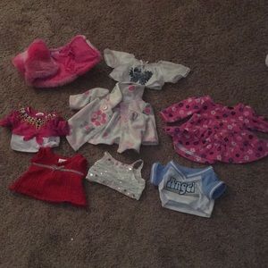 build-a-bear set of 8 shirts and jackets